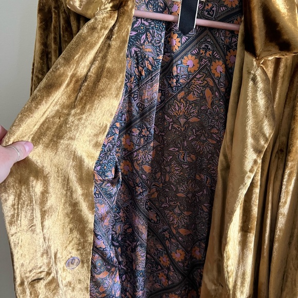 RARE* free people sienna crushed velvet duster - Picture 6 of 13